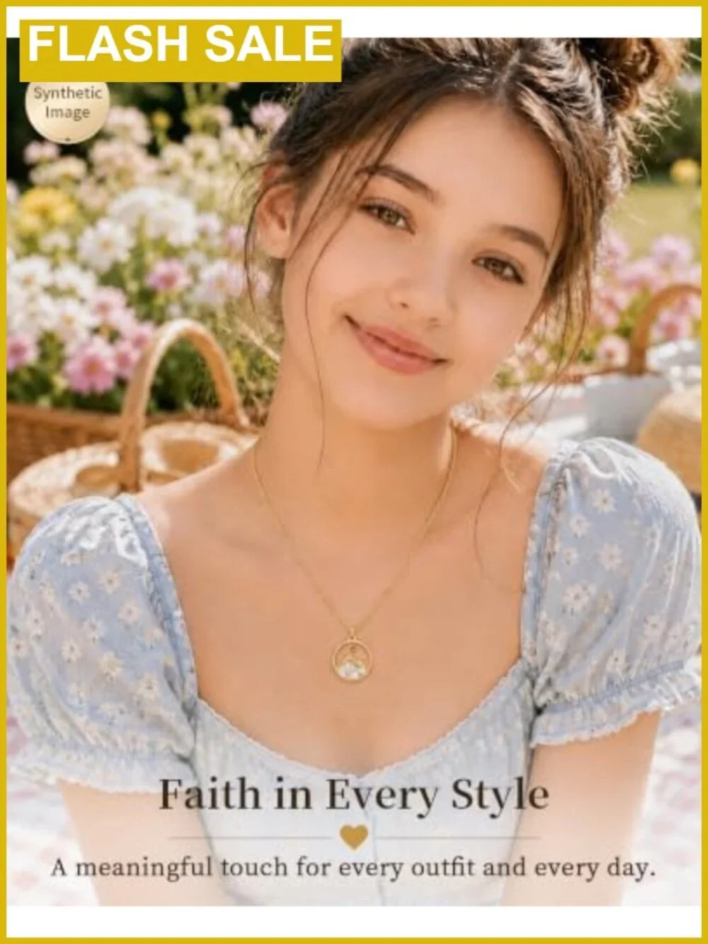 Mustard Seed Necklace 18K Gold Plated Pendant Faith Christian Gift